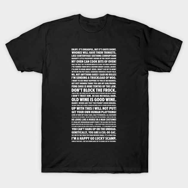 Bernard Quotes (Black Books) T-Shirt by barberdesigniow